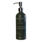 Pet shampoo bottle with pump labeled &